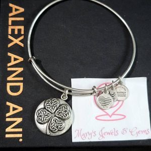 Alex and Ani Four Leaf Clover Bangle Bracelet